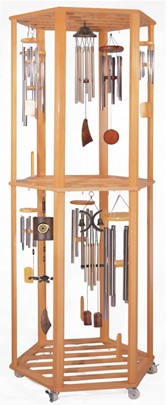 Hexagon Wind Chime Floor Display Rack | GSC Imports