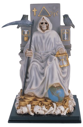 10 3/4" Santa Muerte wealth White | GSC Imports