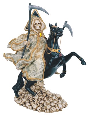 13" Santa Muerte-Money Black Horse | GSC Imports