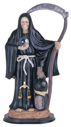 16" Santa Muerte Sack Black | GSC Imports