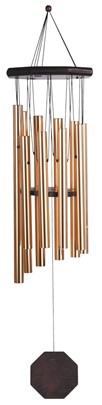 35" Traditional Copper Wooden Windchime | GSC Imports