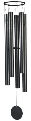 50" Black Metal Windchime | GSC Imports