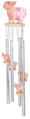 Pink Pig Round Top Chime | GSC Imports