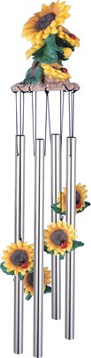 Sunflowers Round Top Chime | GSC Imports