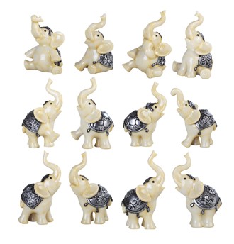 Miniature Ivory Elephant  Set | GSC Imports
