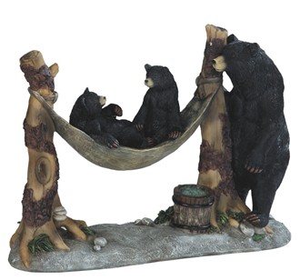 Bear Family on Hammock | GSC Imports