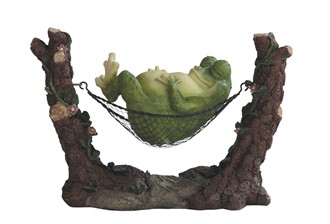 Frog Relaxing on Hammock | GSC Imports