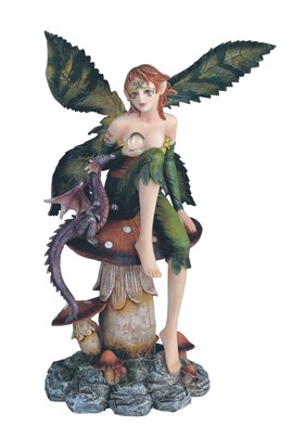 Green Fairy on Mushroom | GSC Imports