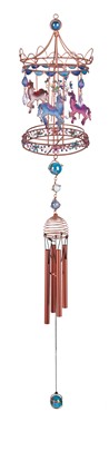 35" Carousel Copper Gem Windchime | GSC Imports