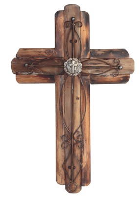 20 1/2" Wooden Cross | GSC Imports
