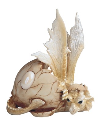 5" Dragon Egg, October/White | GSC Imports