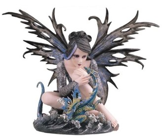 14" Water Fairy with Dragon | GSC Imports