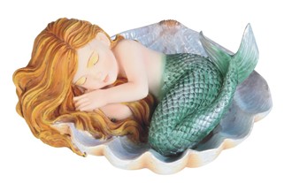 Baby Mermaid in Green Shell | GSC Imports