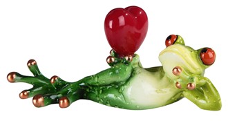 6 1/2" Frog with Red Heart | GSC Imports