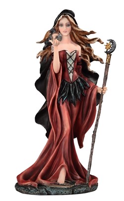 10 1/2" Brown Witch with Wand | GSC Imports