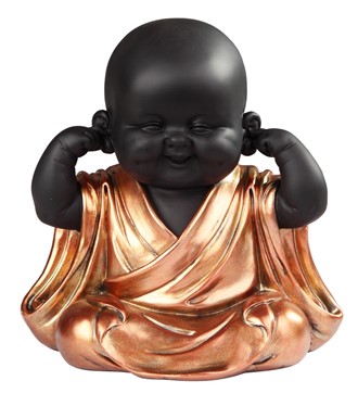 Hear no Evil Monk in Golden&Black | GSC Imports