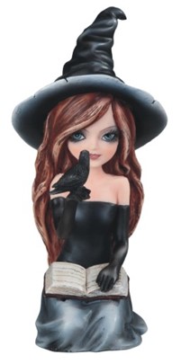 Black Witch Girl with Crow&Book | GSC Imports