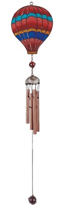 31" Rainbow Air Balloon Copper Wind Chime | GSC Imports