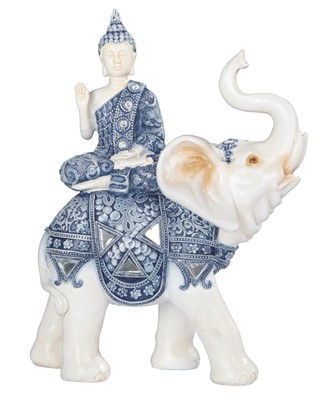 9" Blue/White Buddha | GSC Imports