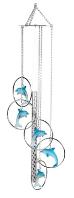 5-Ring Polyresin Dolphin Windchime | GSC Imports