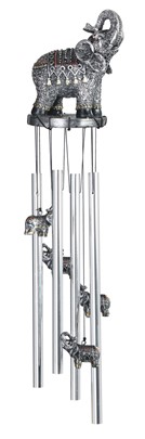 Thai Elephant Round Top Windchime | GSC Imports