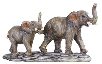 9 3/4" Elephant Couple | GSC Imports