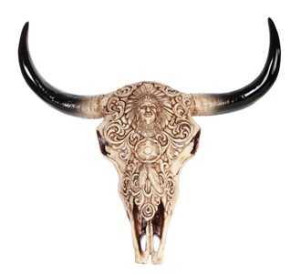 12" Buffalo Skull Wall Plaque | GSC Imports