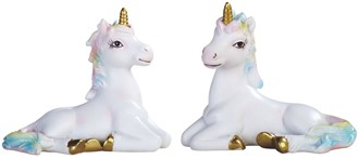 3 1/2" Lucite Unicorn with Rainbow Mane Set | GSC Imports