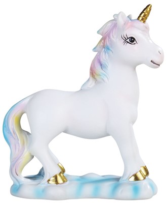 6 3/4" Lucite Unicorn with Rainbow Mane | GSC Imports
