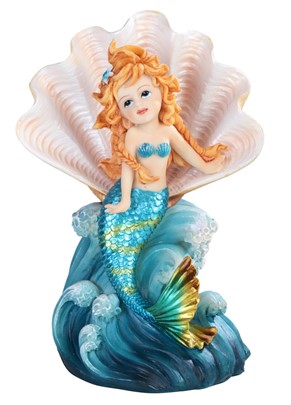 7" Blue Mermaid in Shell | GSC Imports