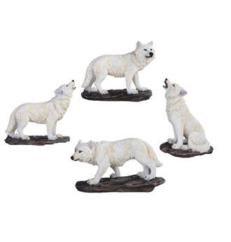 4" Mini Snow Wolf Set | GSC Imports