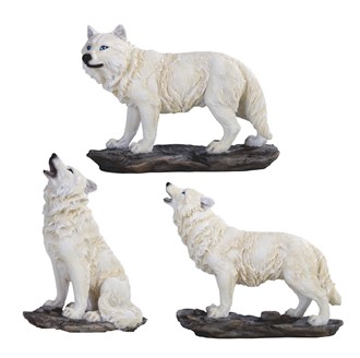 4" Mini Snow Wolf Set | GSC Imports