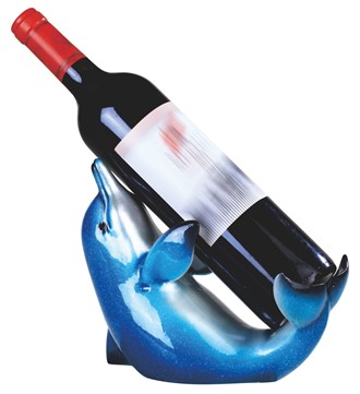 8 1/4" Blue Dolphin Wine Rest | GSC Imports