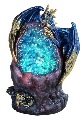 5" Blue Dragon Aqua LED Crystal Stone | GSC Imports