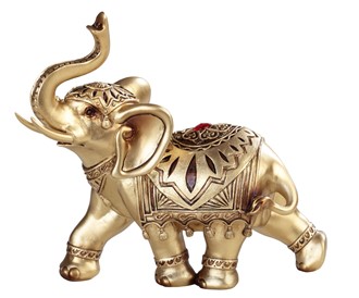 7" Golden Tatoo Elephant | GSC Imports
