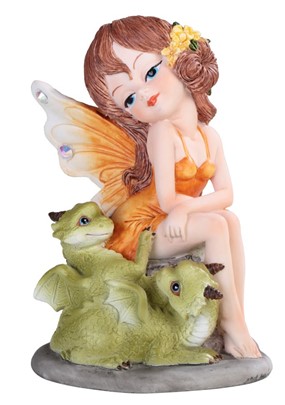 4 3/4" Fairy with Cute Dragon | GSC Imports