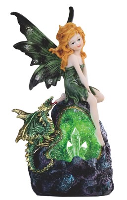 8" LED Purple Fairy with Dragon | GSC Imports