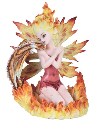 6" Fire Fairy with Dragon | GSC Imports