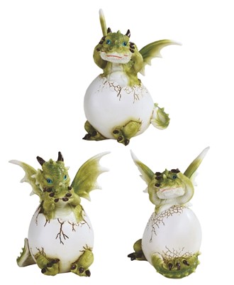 Cute Dragon Egg 3 No Evils Set | GSC Imports