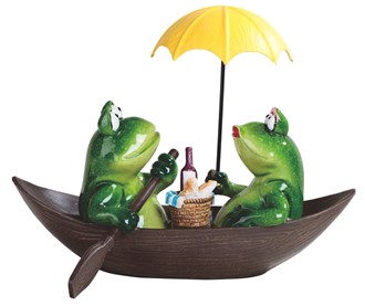 Frog Family on Boat | GSC Imports