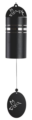 Hummingbird Metal Chime with Black Tube | GSC Imports