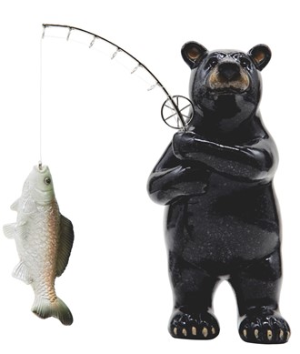 Bear with Fish Rod | GSC Imports