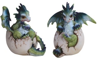 Dragon Egg in Green and Blue 2 pieces Set | GSC Imports