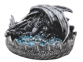 Silver Dragon Incense Burner | GSC Imports