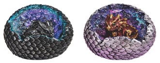 LED Dragon Egg Silver and Red 2 pieces Set | GSC Imports
