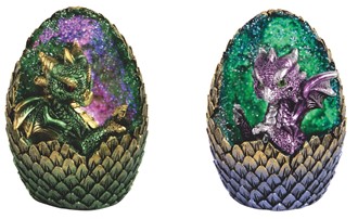 LED Dragon Egg Green and Purple 2 pieces Set | GSC Imports