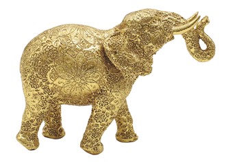 Elephant in Gold Color | GSC Imports