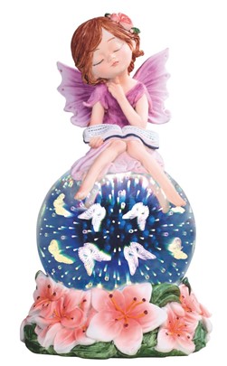 Purple Fairy on LED Glass Globe | GSC Imports