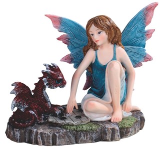 Blue Fairy Play Chess with Dragon | GSC Imports