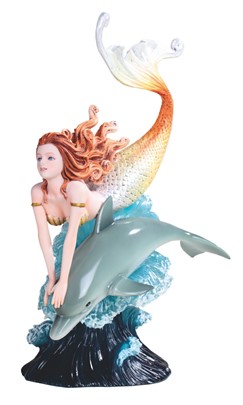 Mermaid Swimming with Dolphin | GSC Imports